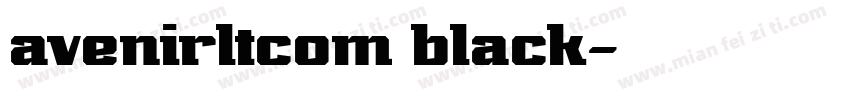 avenirltcom black字体转换